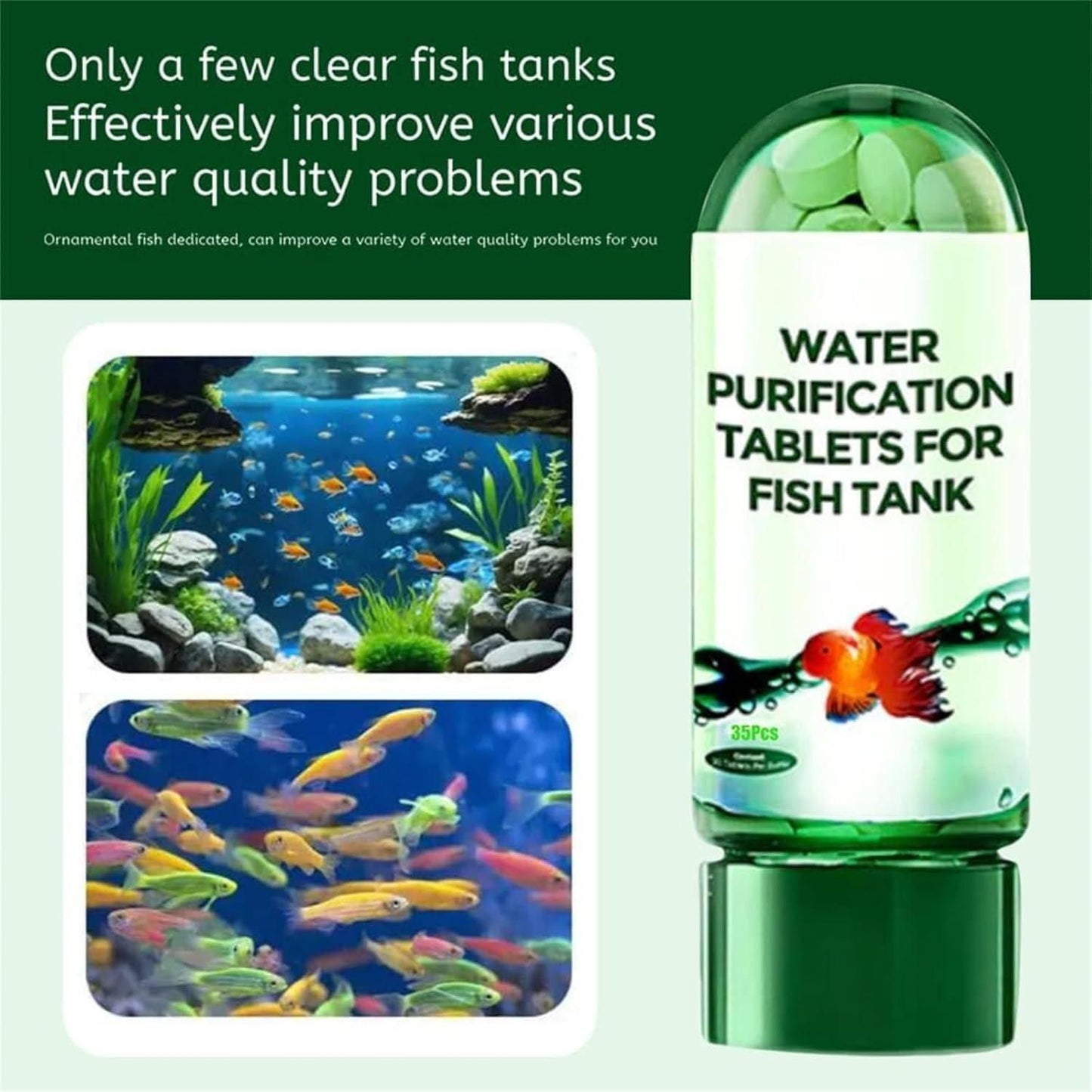 Water Purification Tablets For Fish Tank (Pack of 1)