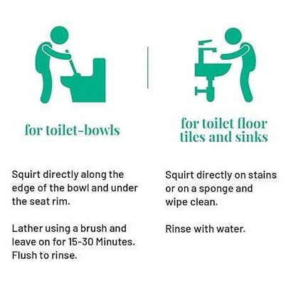 Toilet Cleaning Agent Powder Foaming 500 gm (Pack of 1)